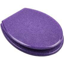 Euroshowers - Purple Glitter Toilet Seat - 81850