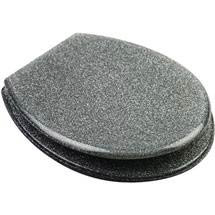Euroshowers - Silver Glitter Toilet Seat - 81970