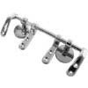 Chrome Bar Hinge Set for Wooden Toilet Seats