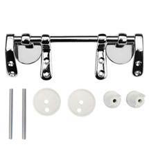 Chrome Bar Hinge Set for Wooden Toilet Seats