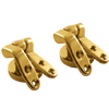 Universal Brass Hinge Set for Wooden Toilet Seats