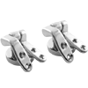 Universal Chrome Hinge Set for Wooden Toilet Seats