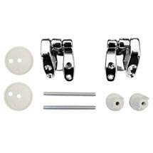 Universal Chrome Hinge Set for Wooden Toilet Seats