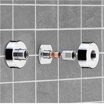 Tre Mercati - Shower Fast Wall Fixing Kit - Chrome Plated - 979-CP