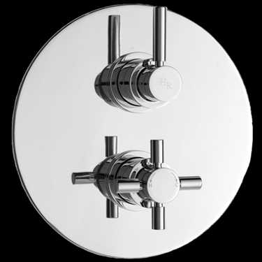Hudson Reed Tec Twin Concealed Thermostatic Shower Valve with Diverter