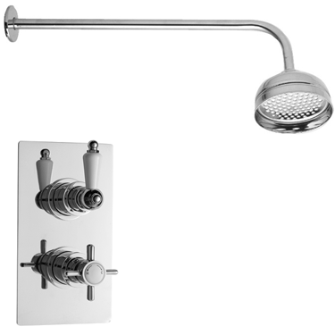 Beaumont Twin Shower Headshower & Arm