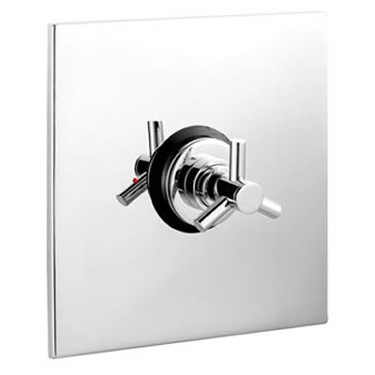 Aspect Concealed Thermostatic Sequential Shower Valve with Square Plate