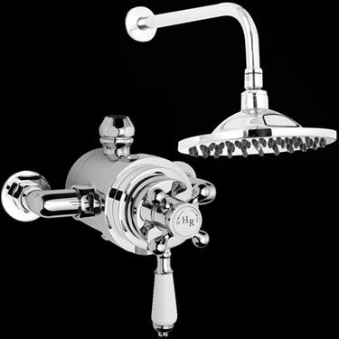 Designer Traditional Exposed Dual Shower Valve with 8 Inch Head
