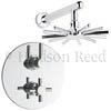 Hudson Reed Tec Twin Concealed Thermostatic Shower Valve w/ Cloudburst Fixed Head