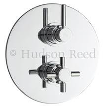  Hudson Reed Tec Twin Concealed Thermostatic Shower Valve - Chrome - A3098