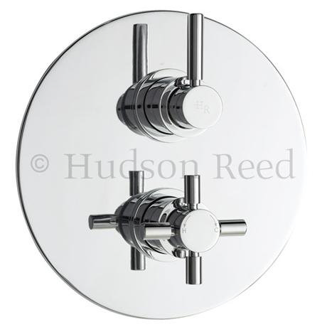  Hudson Reed Tec Twin Concealed Thermostatic Shower Valve - Chrome - A3098