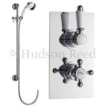 Hudson Reed Traditional Twin Concealed Thermostatic Shower Valve w/ Slide Rail Kit