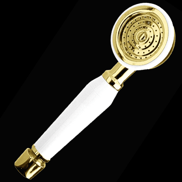 Small Traditional Shower Headset - Antique Gold