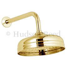Hudson Reed Traditional 8 inch Apron Fixed Head - Antique Gold