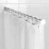 Croydex Contemporary Luxury Chrome Spigot Shower Curtain Rod