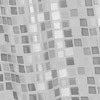 Croydex Mosiac PVC Shower Curtain - Silver