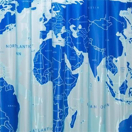 World  Shower Curtain on Croydex World Map Pvc Shower Curtain 1800 X 1800mm   Ae580815 At