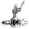 Ultra Traditional Twin Exposed Thermostatic Shower Valve - Chrome - AG302