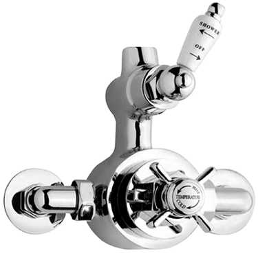 Traditional Twin Exposed Thermostatic Shower Valve