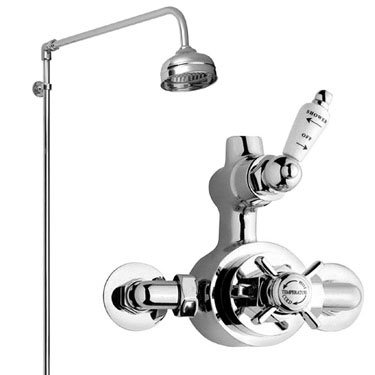Traditional Twin Rigid Riser Shower Kit