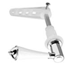 Croydex Classic White/Chrome Cistern Lever