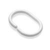 Croydex White C-Type Shower Curtain Rings