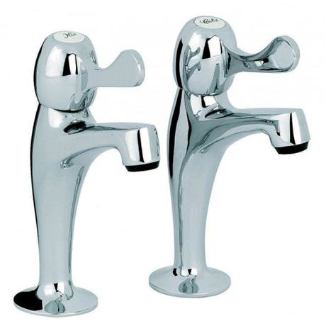 Mayfair - Alpha High Neck Lever Pillar Taps - KIT129