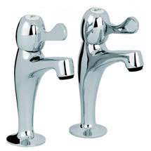 Mayfair - Alpha High Neck Lever Pillar Taps - KIT129