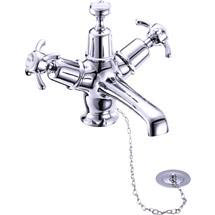 Burlington - Anglesey Basin Mixer with Ceramic Indice & Plug and Chain - AN5