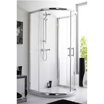 Pacific D-Shape Shower Enclosure w/ Shower Tray & Waste