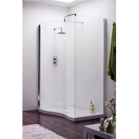 Aegean Universal Walk In Enclosure w/ Shower Tray & Waste