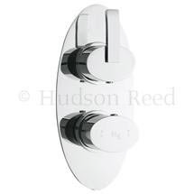 Hudson Reed Arina Twin Concealed Thermostatic Shower Valve - Chrome - ARI3210