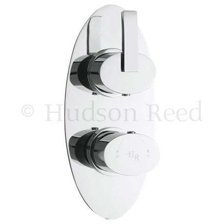 Hudson Reed Arina Twin Concealed Thermostatic Shower Valve - Chrome - ARI3210