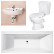 Asselby 3 Piece 1TH Bathroom Suite