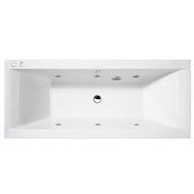 Aquastream Whirlpools - 6 Jet Aquaspa Square Double Ended Acrylic Bath