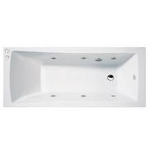 Aquastream Whirlpools - 6 Jet Aquaspa Square Single Ended Acrylic Bath - Various Size Options