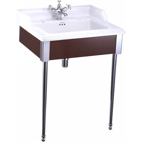 Burlington - Classic 65cm Basin & Designer Wash Stand 1TH with Classic Waste - 3 x Colour Options