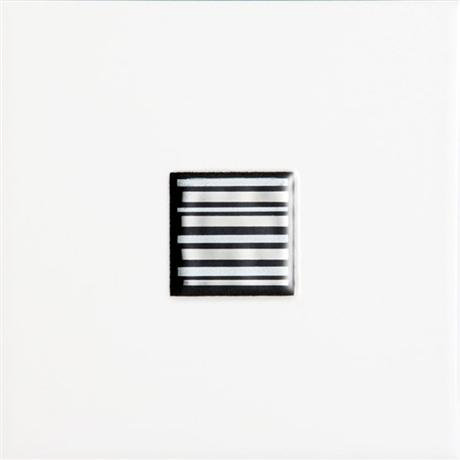 British Ceramic Tile - Hudson Black Insert Wall Tile - 148x148mm - Gloss - BCT08484