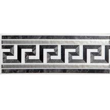 British Ceramic Tile - Greco Black/White Strip - 198x73mm - Gloss - BCT08576