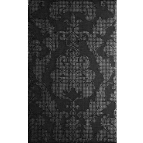 British Ceramic Tile - Chambray Brocade Black Wall Tile - 248x398mm - Satin - BCT09993