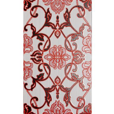 Victorian Plumbing  BCT Tiles - 6 Brighton Regency Red Insert Tiles - 248x398mm - BCT13617