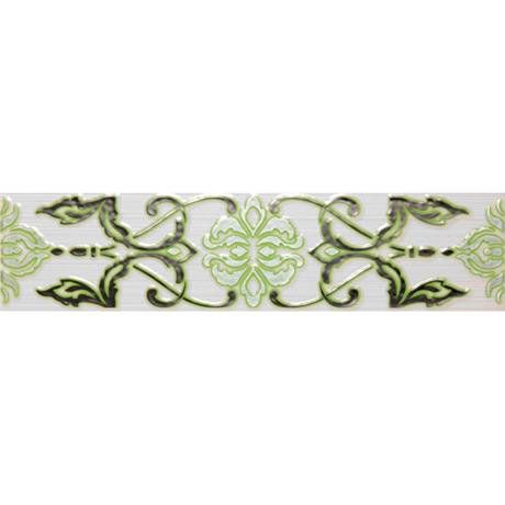 British Ceramic Tile - Brighton Regency Green Strip - 398x98mm - BCT13648