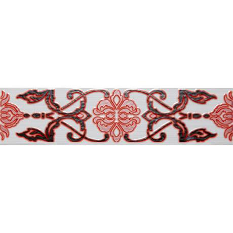 British Ceramic Tile - Brighton Regency Red Strip - 398x98mm - BCT13686