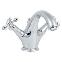 Hudson Reed Lowry Crosshead/Lever Mono Basin Mixer w/ Pop Up Waste - BE305