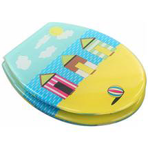 Euroshowers - Beach Huts Design Toilet Seat - 81127