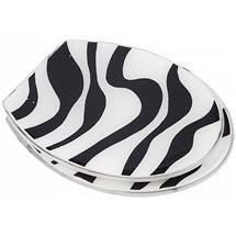 Euroshowers - Black & White Glitter Toilet Seat - 81502