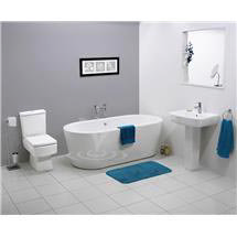Bliss Modern Double Ended Oval Freestanding Bath Suite