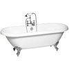 TC - Boston Free Standing Bath with Chrome Feet - 1750 x 800mm - TC-BOSTON-1750