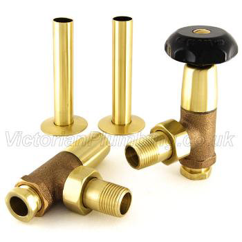 Best price for Bradley Manual Traditional Radiator Valve Kit (pair) Brass Bronze