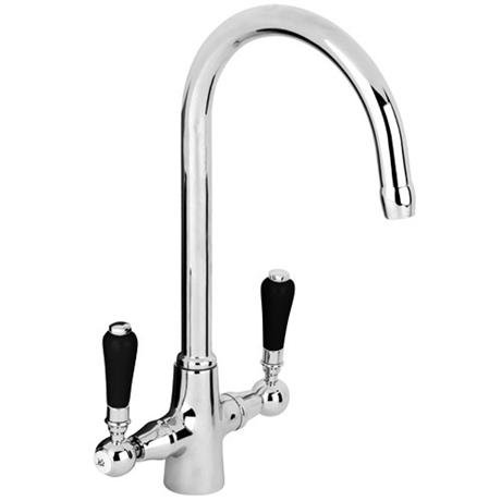 Reginox - Brooklyn Traditional Kitchen Mixer w/ Black Levers - BROOKLYN